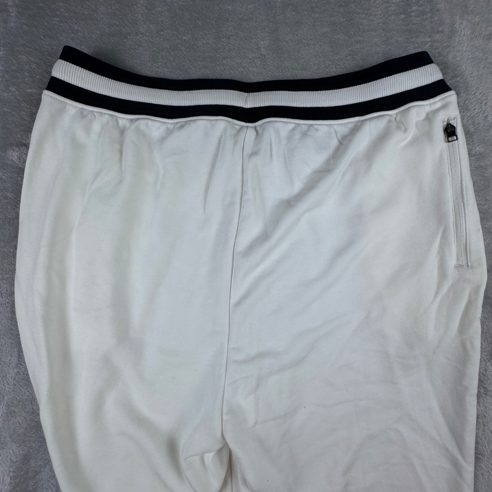 Puma Joggers Mens XL Sweatpants Off White Black Stripe Sample GT1MMXTJ00069 New - Picture 6 of 11